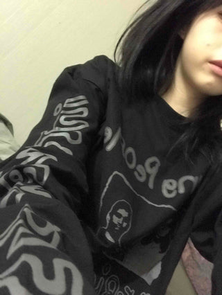 Vintage Lettering Long Sleeve T-shirt