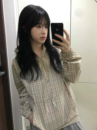 Pure Check Anorak Hoodie