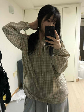 Pure Check Anorak Hoodie