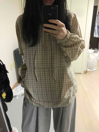 Pure Check Anorak Hoodie