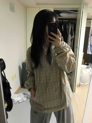 Pure Check Anorak Hoodie