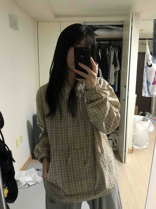 Pure Check Anorak Hoodie