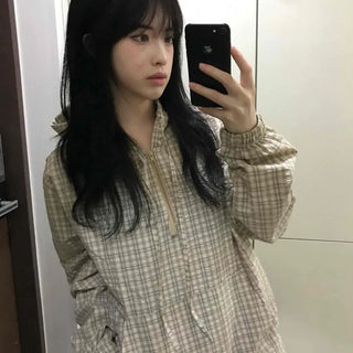 Pure Check Anorak Hoodie