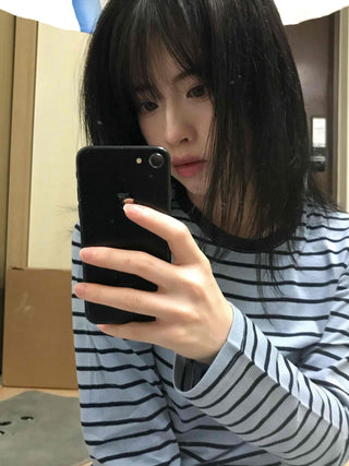 Casual Striped Long-Sleeve T-Shirt