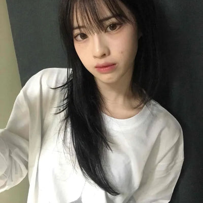 Simple Oversized Crossbody Long Sleeve T-shirt