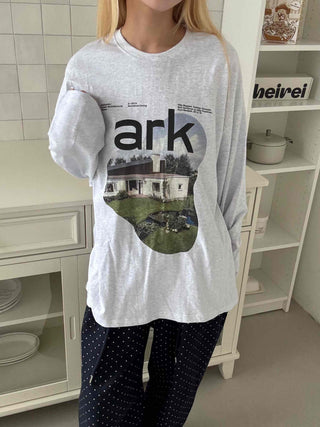 Effortless Cotton Round Neck Long Sleeve T-shirt