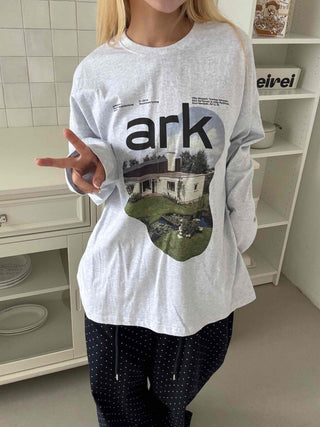 Effortless Cotton Round Neck Long Sleeve T-shirt
