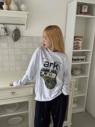 Effortless Cotton Round Neck Long Sleeve T-shirt
