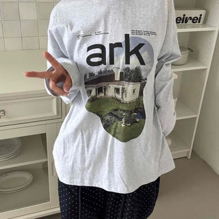 Effortless Cotton Round Neck Long Sleeve T-shirt