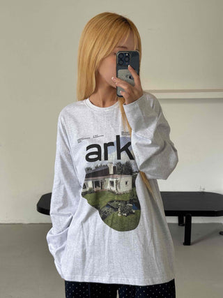 Effortless Cotton Round Neck Long Sleeve T-shirt