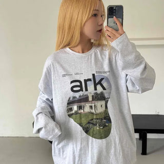 Effortless Cotton Round Neck Long Sleeve T-shirt