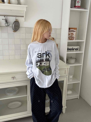 Effortless Cotton Round Neck Long Sleeve T-shirt