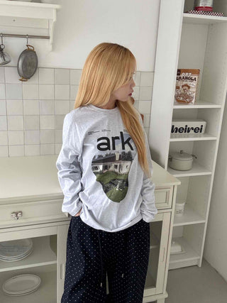 Effortless Cotton Round Neck Long Sleeve T-shirt