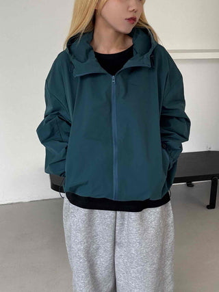 Simple Plain Oversized Windbreaker