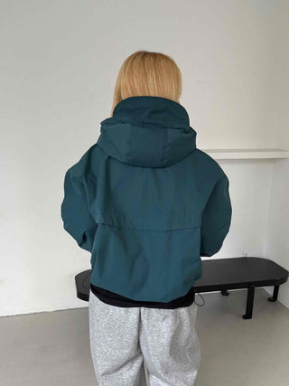 Simple Plain Oversized Windbreaker
