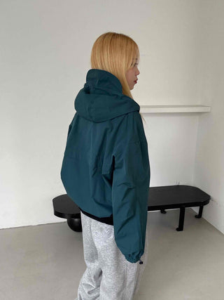 Simple Plain Oversized Windbreaker