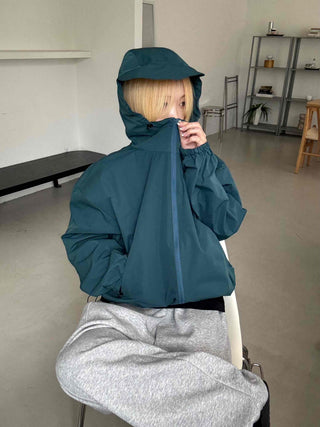 Simple Plain Oversized Windbreaker