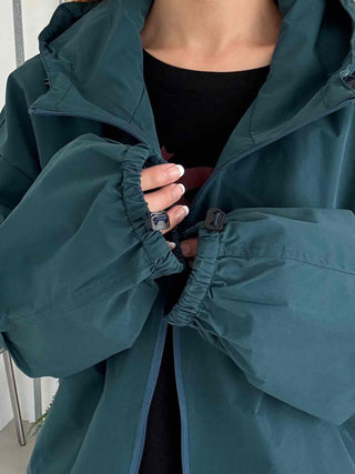 Simple Plain Oversized Windbreaker