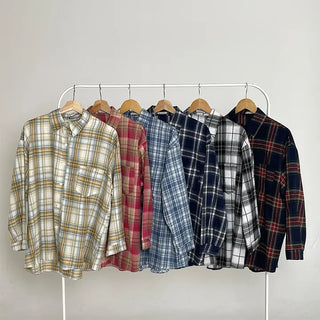 Harry Candy Check Shirt Loose Fit Thick Semi-Oversized Vintage Shirt