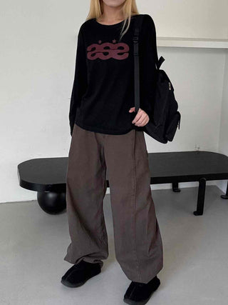 Basic Cotton Plain Long Pants