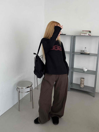 Basic Cotton Plain Long Pants