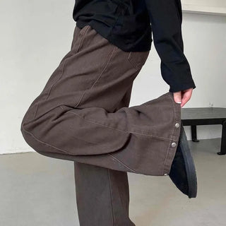 Basic Cotton Plain Long Pants