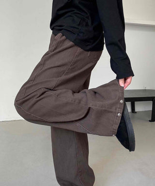 Basic Cotton Plain Long Pants