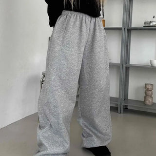 Effortless Chic Wide Cotton Plain Long Pants