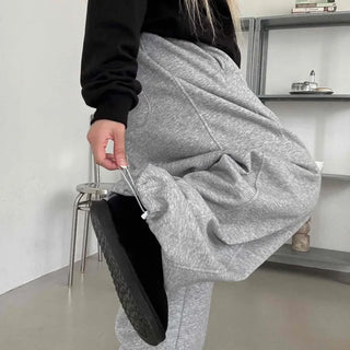 Effortless Chic Wide Cotton Plain Long Pants