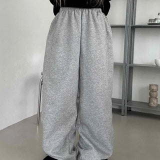 Effortless Chic Wide Cotton Plain Long Pants