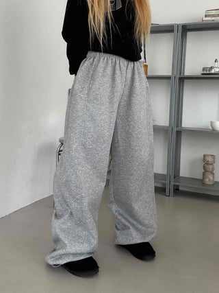 Effortless Chic Wide Cotton Plain Long Pants