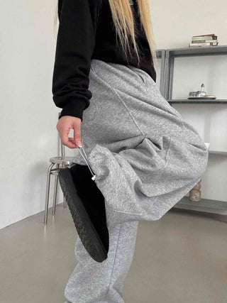Effortless Chic Wide Cotton Plain Long Pants