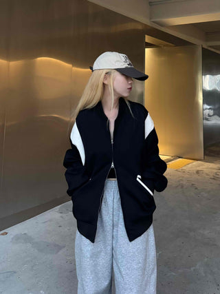Daily Varsity Plain Basic Zip-up
