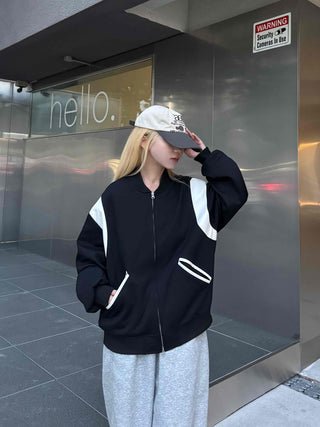 Daily Varsity Plain Basic Zip-up
