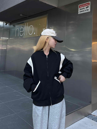 Daily Varsity Plain Basic Zip-up