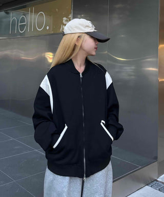 Daily Varsity Plain Basic Zip-up