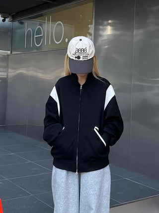 Daily Varsity Plain Basic Zip-up