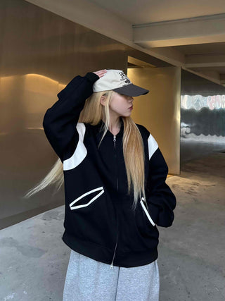 Daily Varsity Plain Basic Zip-up
