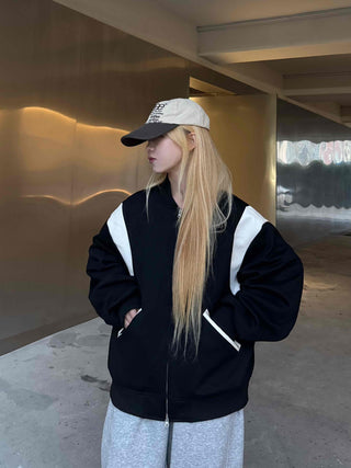 Daily Varsity Plain Basic Zip-up
