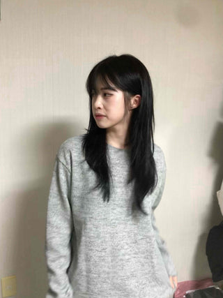 Basic Transitional Cotton Round Neck Knit