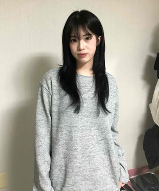 Basic Transitional Cotton Round Neck Knit