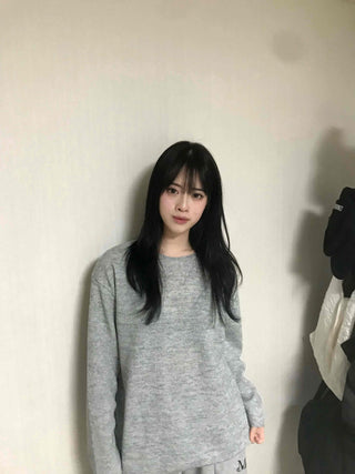 Basic Transitional Cotton Round Neck Knit