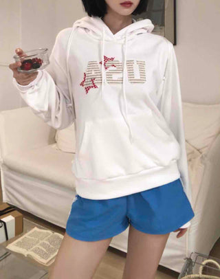 Retro Hip French Cotton Dot Hoodie