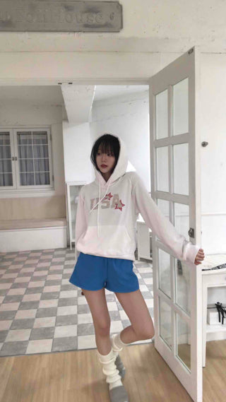 Retro Hip French Cotton Dot Hoodie
