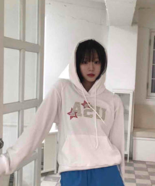 Retro Hip French Cotton Dot Hoodie