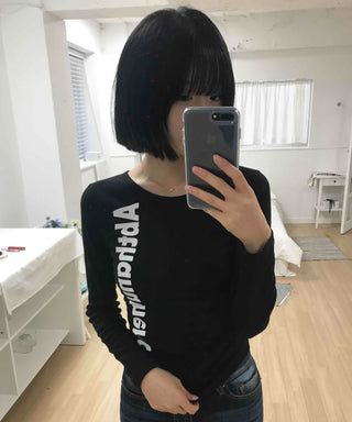 Basic Y2K Cotton Long Sleeve T-shirt