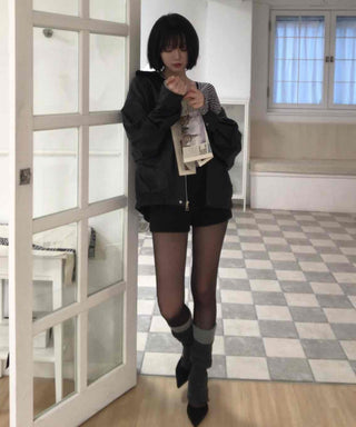 Effortless Chic Autumn Shirt Collar Leather Jacket