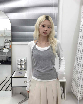 Slim Fit SpringAutumn Long Sleeve T-shirt Set