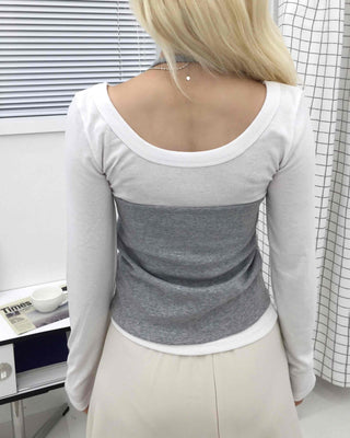 Slim Fit SpringAutumn Long Sleeve T-shirt Set