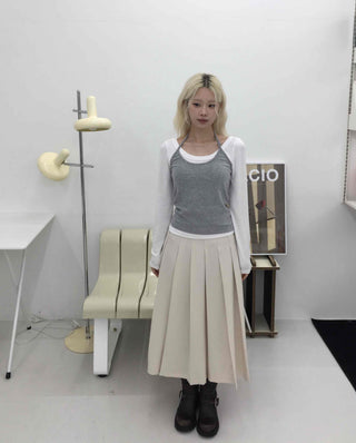 Slim Fit SpringAutumn Long Sleeve T-shirt Set